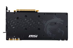 MSI GeForce GTX 1070 Gaming X 8G - Backplate