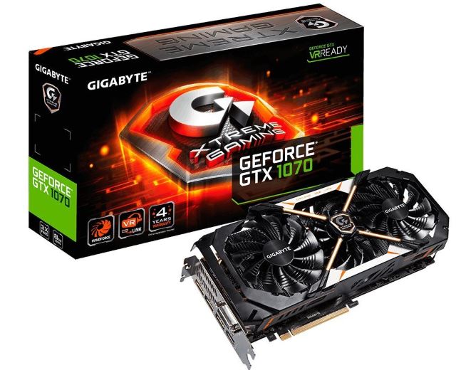 Gigabyte GeForce GTX 1070 Xtreme Gaming 8GD