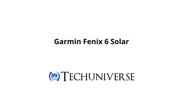 Garmin Fenix 6 Solar
