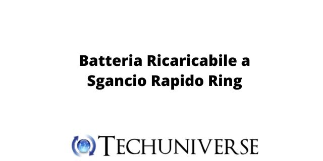 Batteria Ricaricabile a Sgancio Rapido Ring