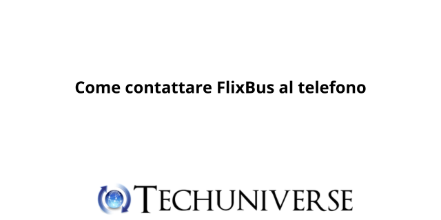 Come contattare FlixBus al telefono
