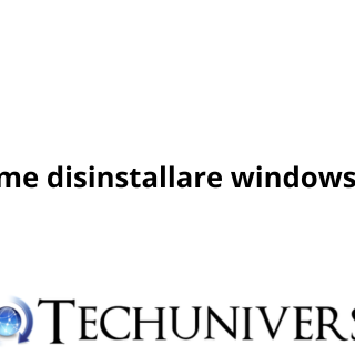 Come disinstallare windows 10
