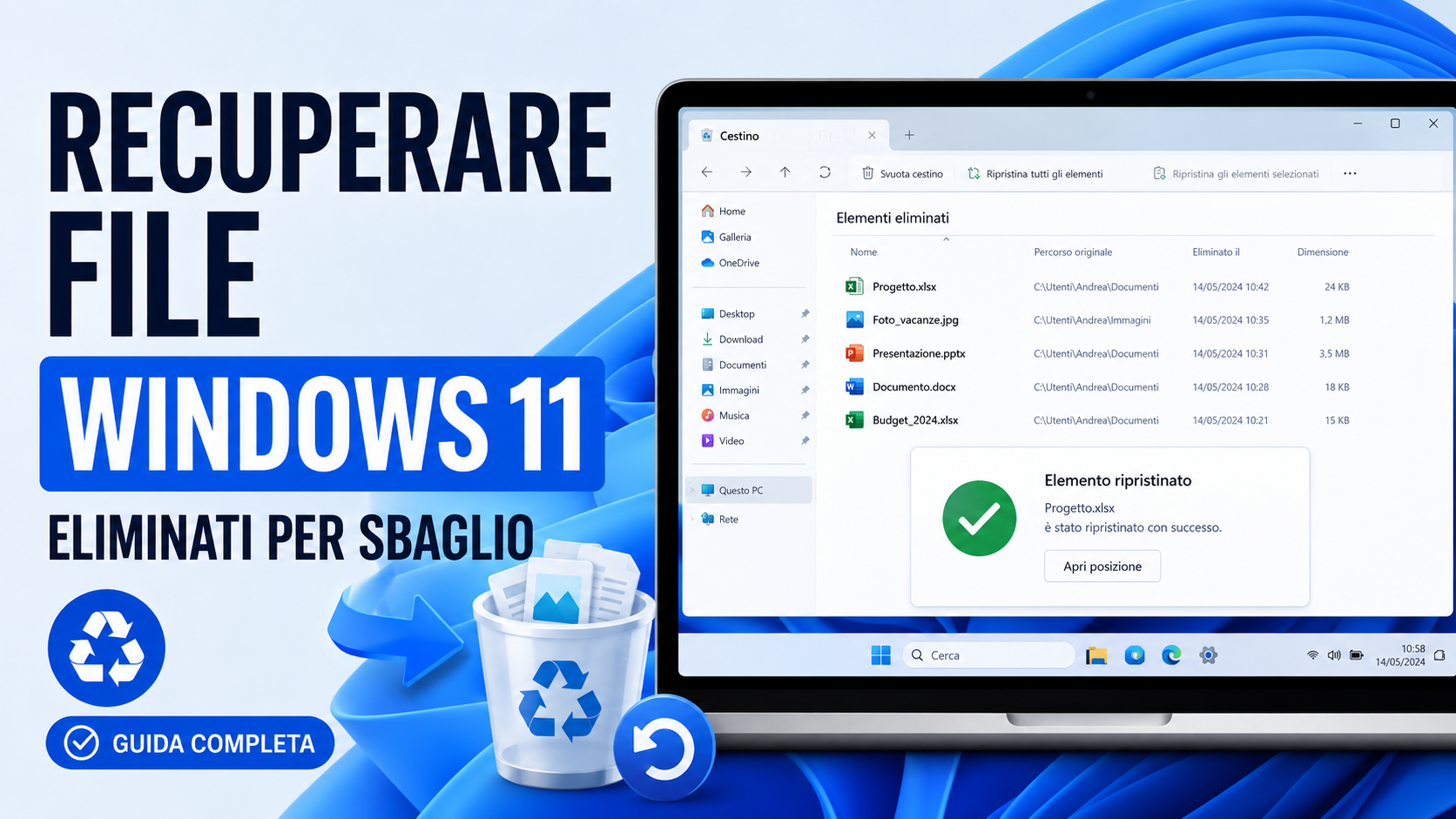 recuperare file eliminati Windows 11
